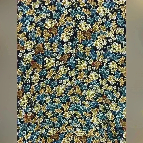 Zara | Basic Collection Floral Bell Sleeve Mini Trapeze Tunic Dress Size Small - Picture 5 of 11